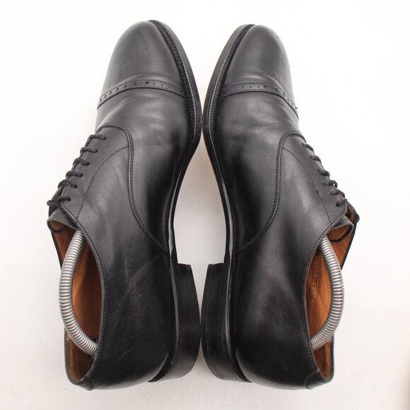 Oliver Sweeney Men's Size UK 10 Black Leather Lace-up Derby Shoes Cap Toe - Picture 6 of 11
